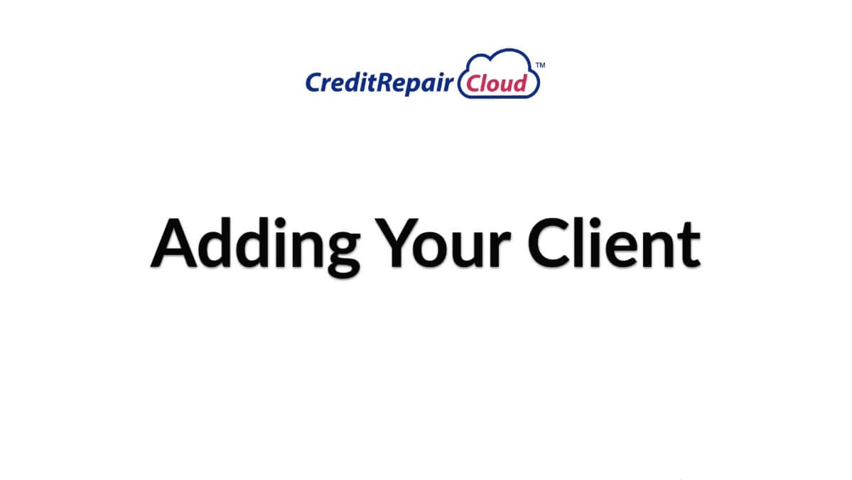 adding your client