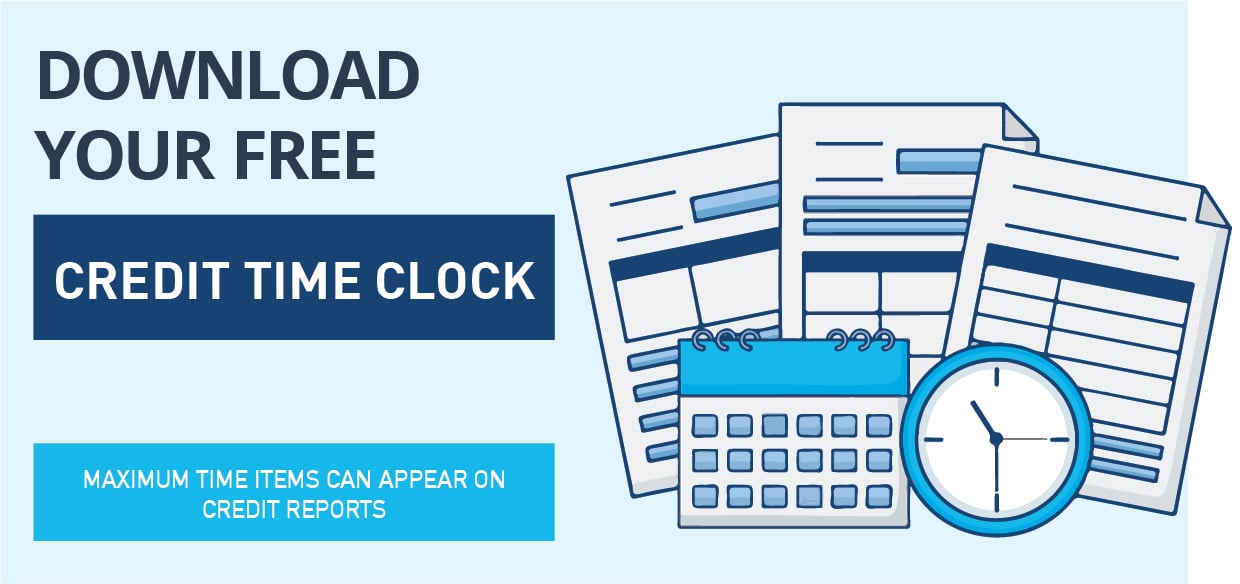 Credit & Debt Time Clocks Graphic