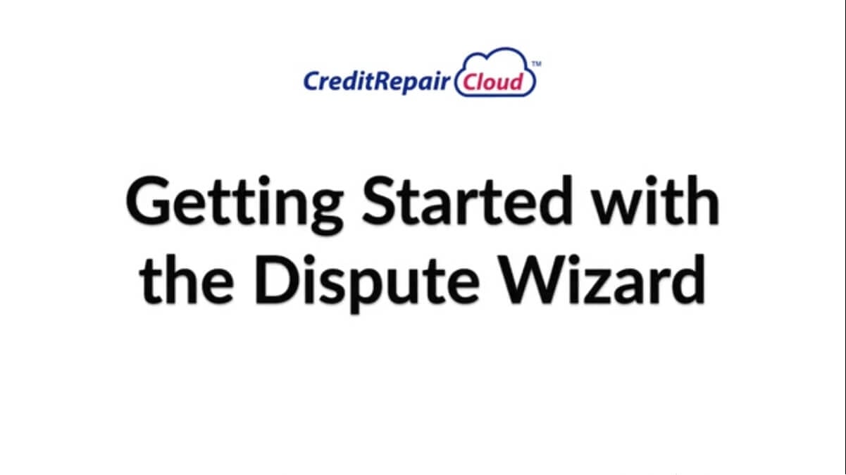 getting started with the dispute wizard