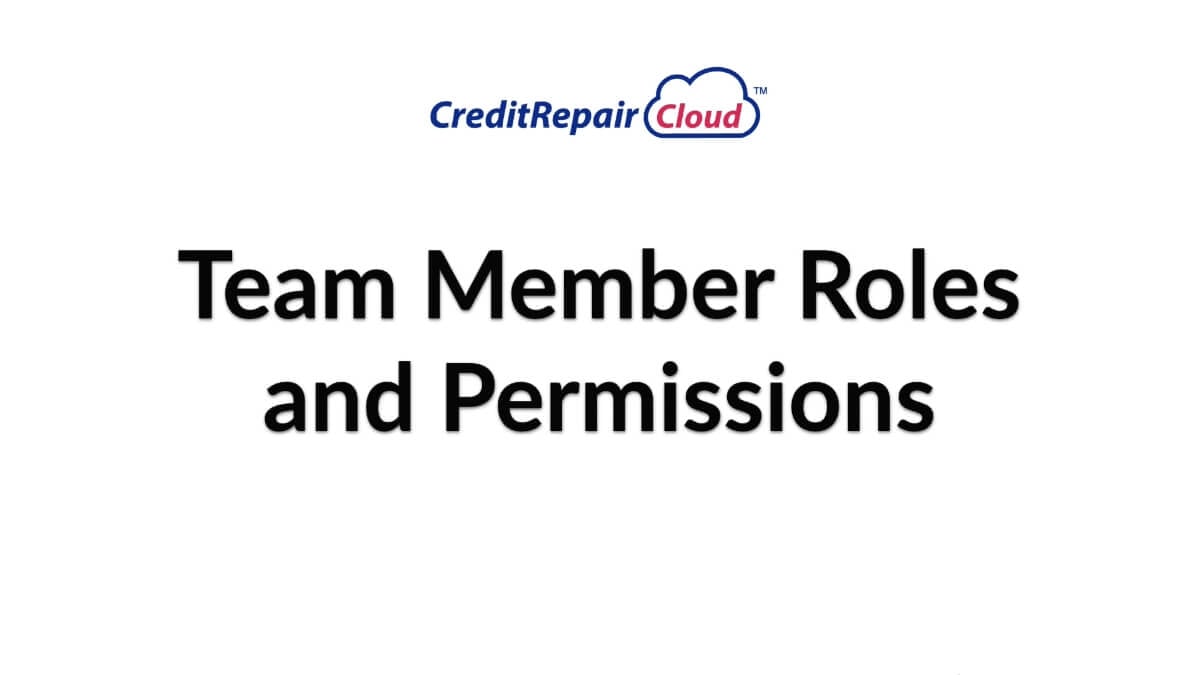 team member roles and permissions