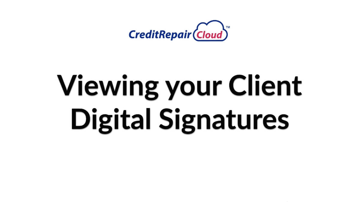 viewing your digital signatures