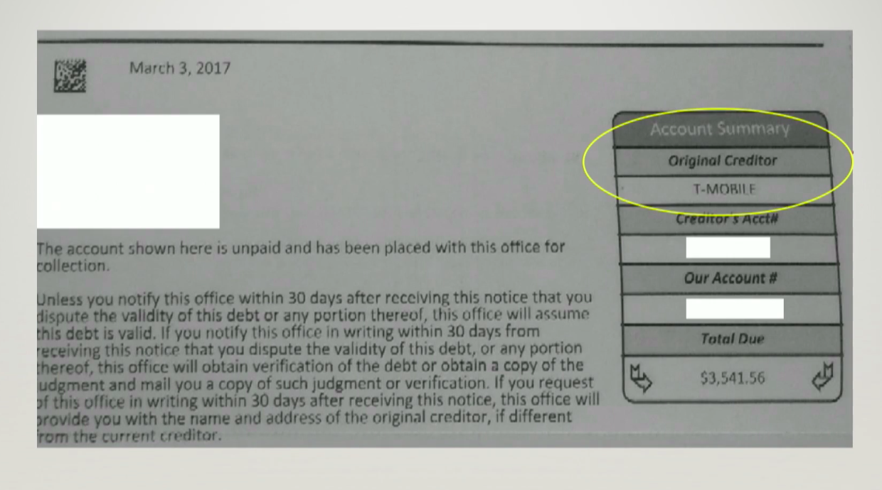 credit repair dispute letter